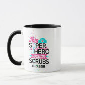 Mug Infirmière - Ce Superhéros Porte Des Écrans - Ajou (Gauche)