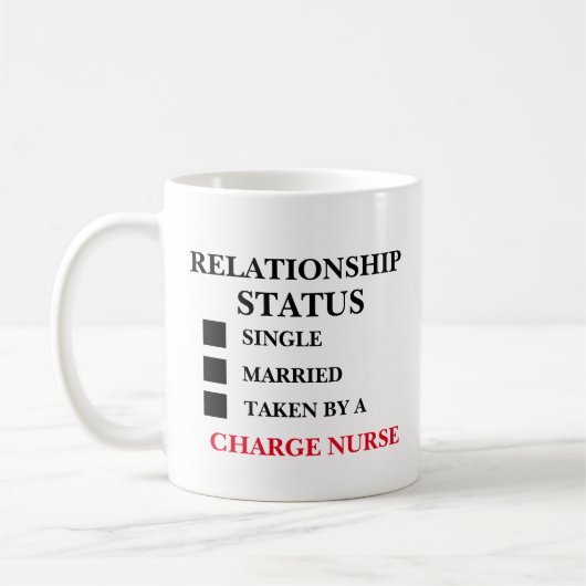 Mug Infirmière chargée du statut de la relation (Gauche)