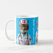 Mug Infirmière Chat Médecin en soins infirmiers (Gauche)