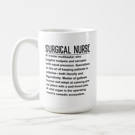 Mug Infirmière chirurgicale (Gauche)