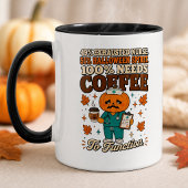 Mug Infirmière Citrouille Esprit Halloween Café Pour F
