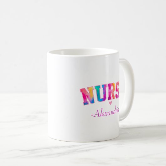 Mug Infirmière colorée (Devant droit)