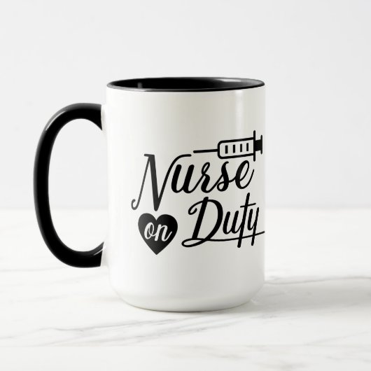 Mug Infirmière cool devoir ajouter un monogramme (Gauche)