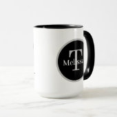 Mug Infirmière cool devoir ajouter un monogramme (Devant droit)