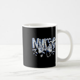 Mug Infirmière Coquette Bow Blue Stethoscope Infirmièr