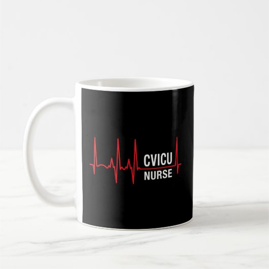 Mug Infirmière Cvicu Cardiovasculaire Icu Infirmière C (Gauche)