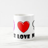 Mug Infirmière d'amour de paix (Centre)