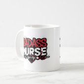 Mug Infirmière de Badass (Devant gauche)