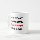 Mug infirmière de bureau, génial (Devant gauche)