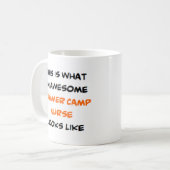 Mug infirmière de camp d'été, génial (Devant gauche)