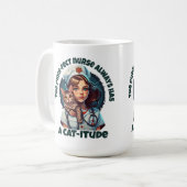 Mug Infirmière de chats à usage péremptoire (Devant gauche)