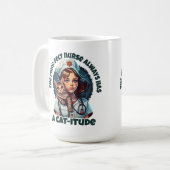 Mug Infirmière de chats à usage péremptoire (Devant gauche)