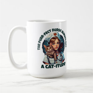Mug Infirmière de chats à usage péremptoire