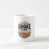 Mug Infirmière de dialyse Halloween Balai Cassa Concep (Centre)