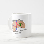 Mug Infirmière de dialyse "quand vos reins s'arrêtent (Devant gauche)