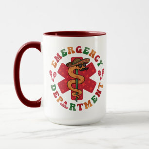 Mug Infirmière de fête du service des urgences pour le