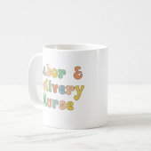 Mug Infirmière de la main-d'oeuvre et de la prestation (Devant gauche)