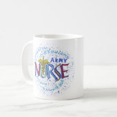 Mug Infirmière de l'armée Motto (Devant gauche)