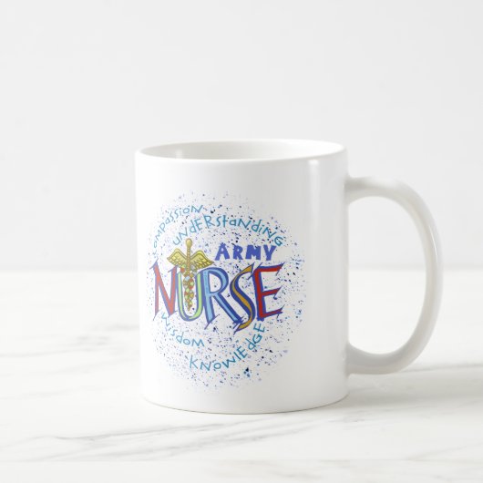 Mug Infirmière de l'armée Motto (Droite)