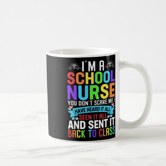 Mug Infirmière de l'école Appréciation infirmière Écol (Droite)