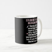 Mug Infirmière de l'étudiant Diagnostic de soins infir (Devant droit)