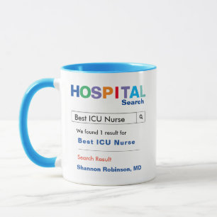 Mug Infirmière de l'ICU de Funny Custom Hospital
