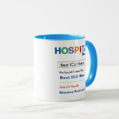 Mug Infirmière de l'ICU de Funny Custom Hospital (Devant droit)