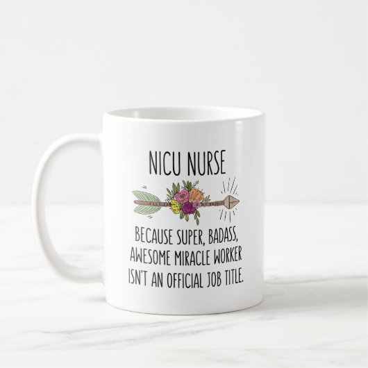 Mug Infirmière de l'Unité de soins intensifs du NICU (Gauche)