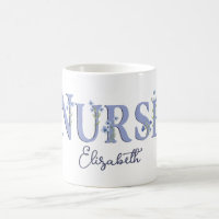 Infirmière de Monogramme Floral