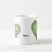 Mug Infirmière de nuit du coeur vert (Centre)