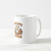 Mug Infirmière de nuit florale squelette Halloween RN (Devant droit)