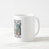 Mug Infirmière de nuit Sorcière Rétro Halloween Tee (Devant droit)