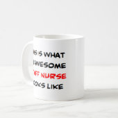 Mug infirmière de personnel, génial (Devant gauche)