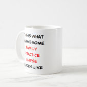 Mug infirmière de pratique familiale, génial (Devant gauche)