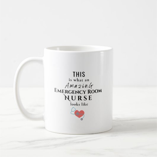 Mug Infirmière de salle d'urgence incroyable Personnal (Gauche)