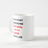 Mug infirmière de santé comportementale, génial (Devant gauche)