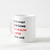 Mug infirmière de santé publique, génial (Devant gauche)