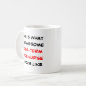 Mug infirmière de soins de longue durée, génial (Devant gauche)