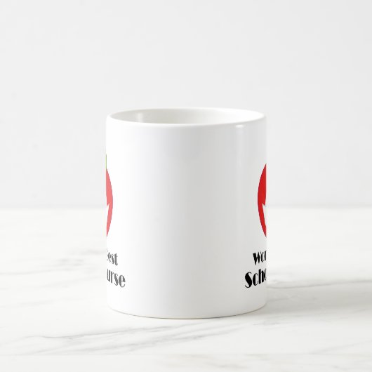 Mug Infirmière d'école (mondes meilleurs) (Centre)