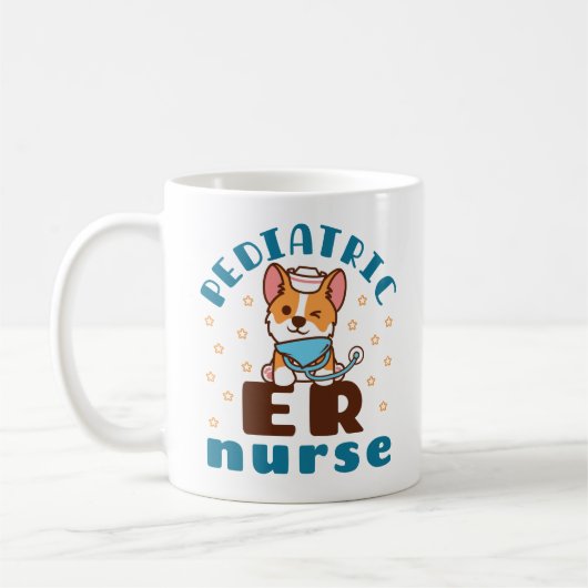 Mug Infirmière des urgences pédiatriques (Gauche)