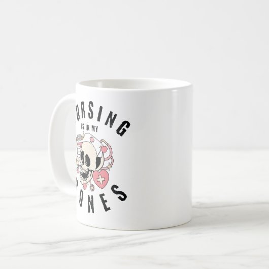 Mug Infirmière d'Halloween dans mes os (Devant gauche)