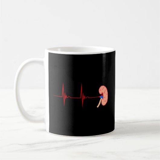 Mug Infirmière dialyse d'organes du rein battement car (Gauche)