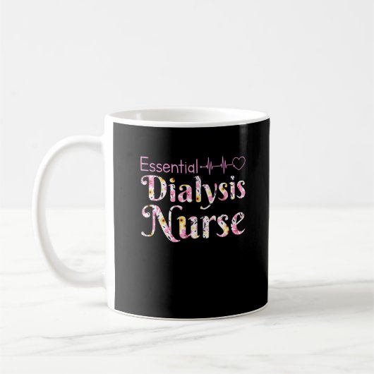 Mug Infirmière dialyse essentielle Hémodialyse Rein (Gauche)