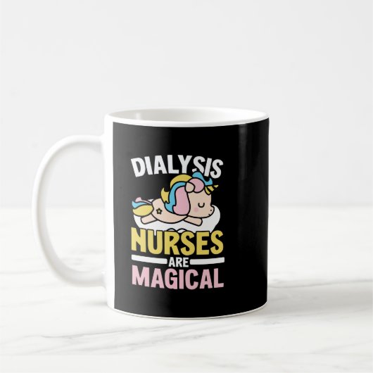 Mug Infirmière dialyse sont Magique Maladie du rein Un (Gauche)
