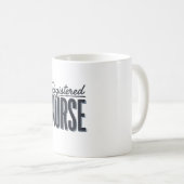 Mug Infirmière diplômée Script Typographie Vector Desi (Devant droit)