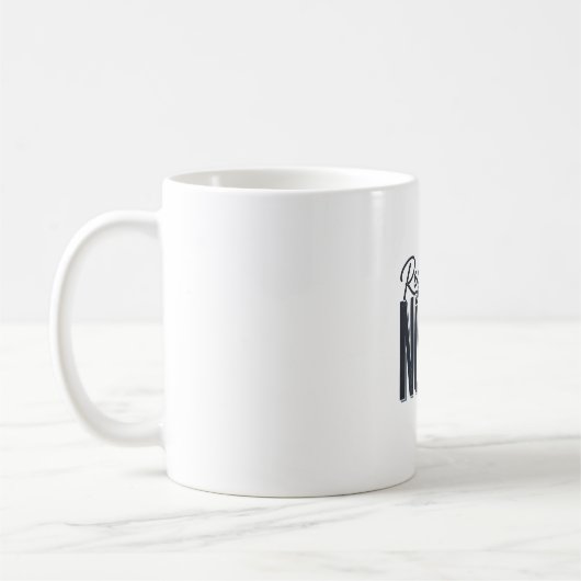 Mug Infirmière diplômée Script Typographie Vector Desi (Gauche)