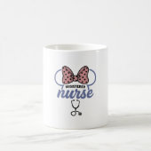 Mug Infirmière diplômée Stéthoscope à ruban Graphique (Centre)