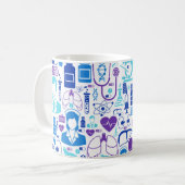 Mug Infirmière, Docteur, Professionnel Médicale, Hôpit (Devant gauche)
