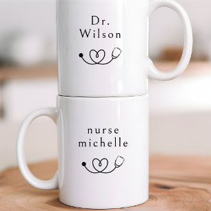 Mug Infirmière Docteur   Travailleur de la santé minim