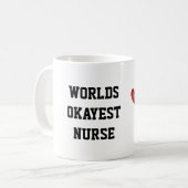 Mug Infirmière d'Okayest des mondes (Devant gauche)